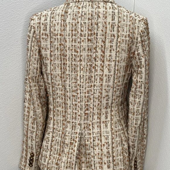 NEW VERONICA BEARD Women's Blazer Single Button Print Size 4 Multi - Picture 2 of 9